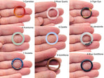 Genuine gemstone crystal ring from GemstoneGO with colorful stones, perfect for jewelry making supplies and craft projects.