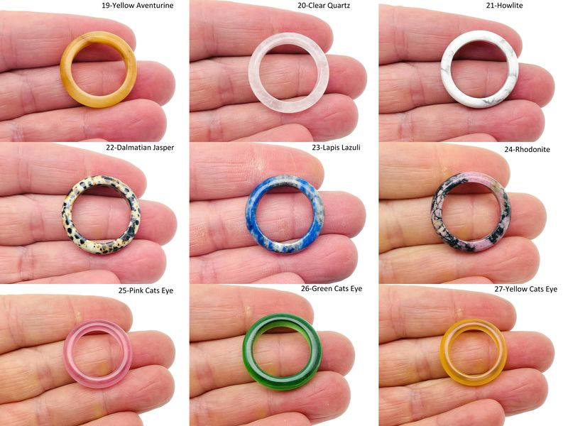 GemstoneGO crystal ring with genuine gemstone, showcasing detailed silver band and colorful gemstone in jewelry making supplies.