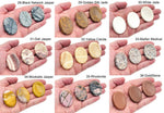 Smooth crystal worry stone from GemstoneGO, 45x35mm, in mixed colors, designed for stress relief and soothing tactile comfort.