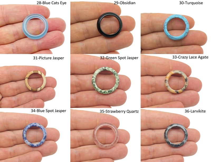 GemstoneGO crystal ring with genuine gemstone, showcasing detailed jewelry making supplies in a mix of colors and styles.