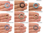 GemstoneGO crystal ring with genuine gemstone, showcasing detailed jewelry making supplies in a mix of colors and styles.
