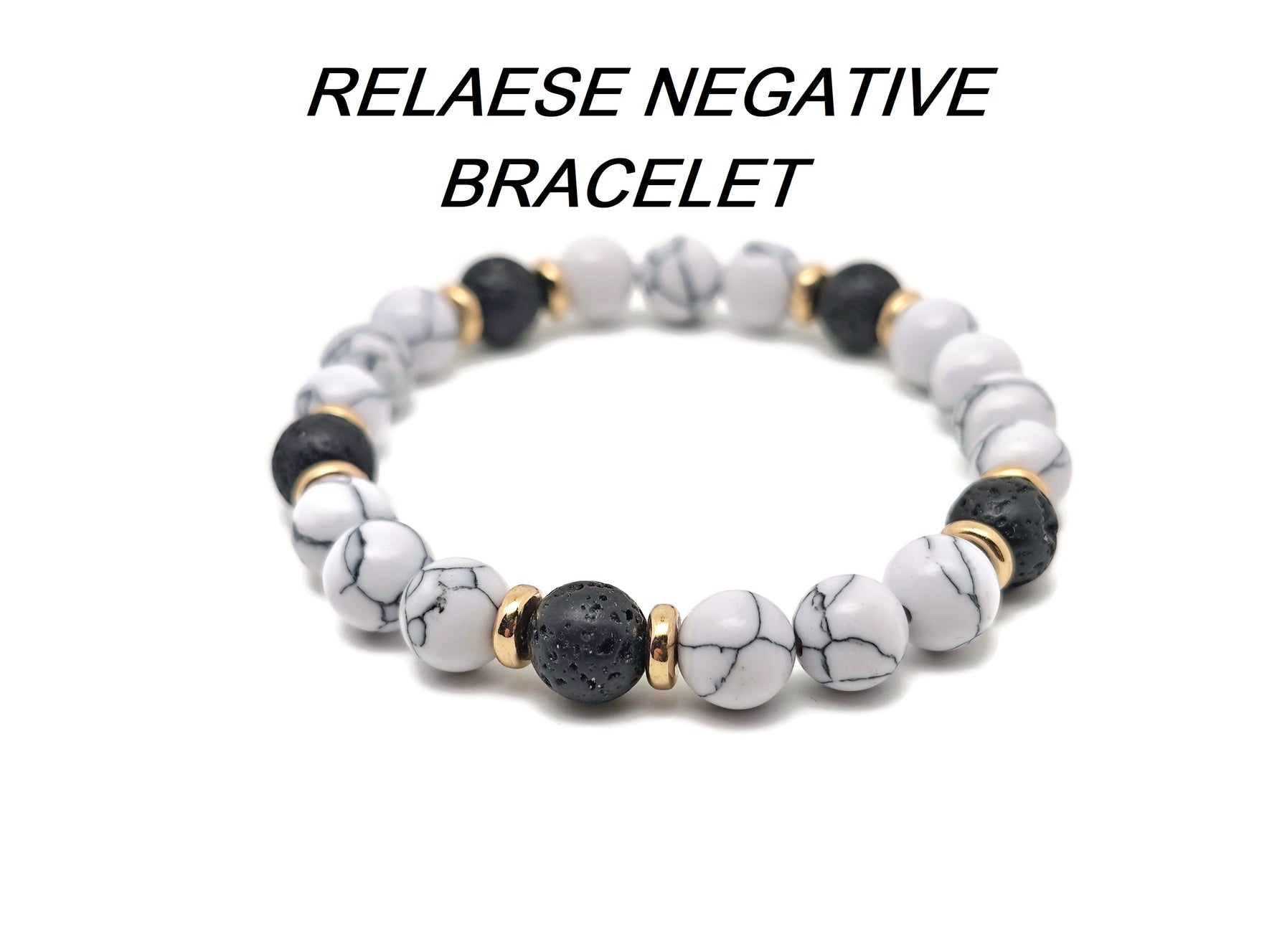 Handmade gemstone intention bracelet with colorful crystals, stretchy design for men and women by GemstoneGO.