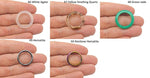 GemstoneGO crystal ring with a clear gemstone, showcasing a genuine gemstone jewelry piece for making or wearing.