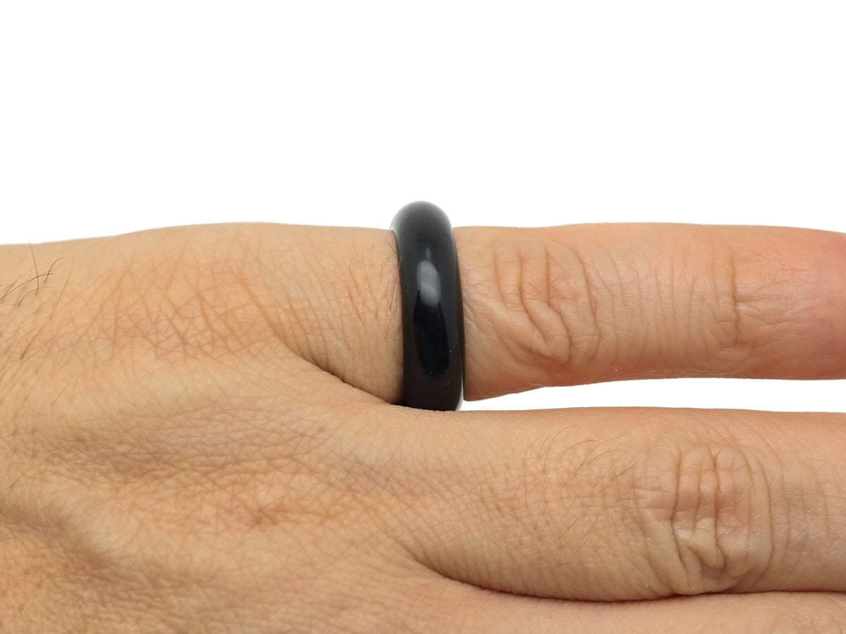 Genuine gemstone crystal ring from GemstoneGO featuring a sparkling gemstone set in silver, perfect for jewelry making supplies.