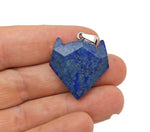 Crystal wolf head gemstone pendant from GemstoneGO, detailed wolf head design in sparkling crystal jewelry.