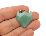 Crystal wolf head gemstone pendant from GemstoneGO, featuring a detailed wolf head design in sparkling crystal jewelry.