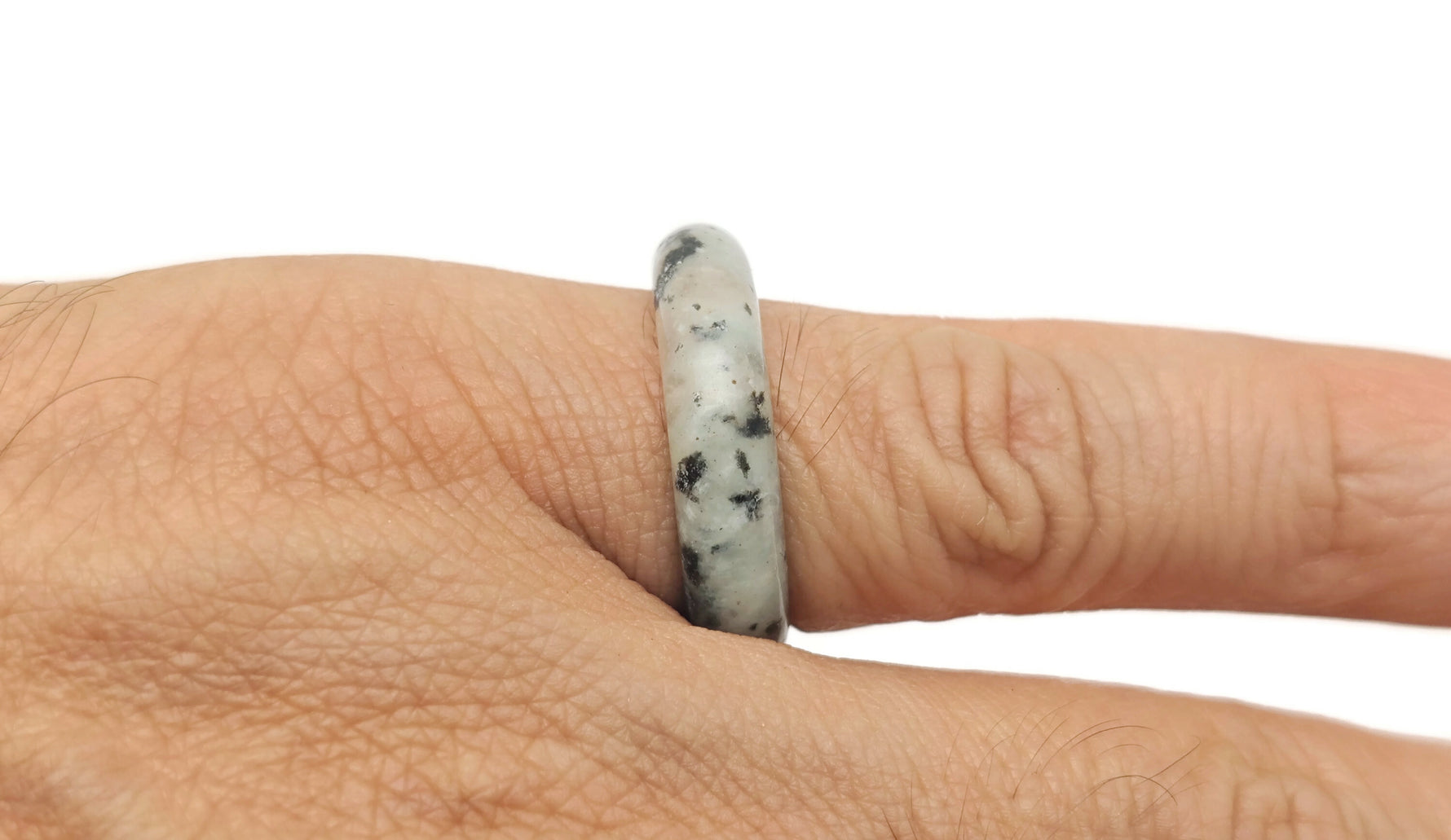 Genuine gemstone crystal ring by GemstoneGO featuring a sparkling gemstone set in a silver band, jewelry making supply.