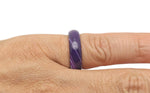 Genuine gemstone crystal ring from GemstoneGO, showcasing a sparkling gemstone set in a silver band, jewelry making supply.