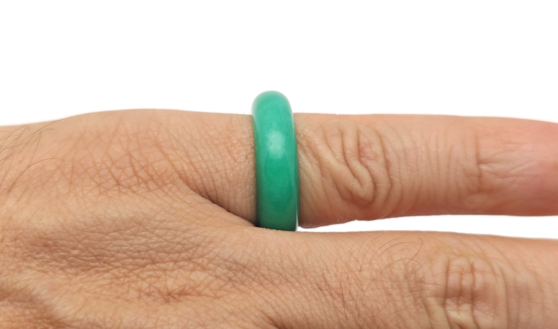 Genuine gemstone crystal ring from GemstoneGO, showcasing a sparkling gemstone set in a silver-tone band for jewelry making.