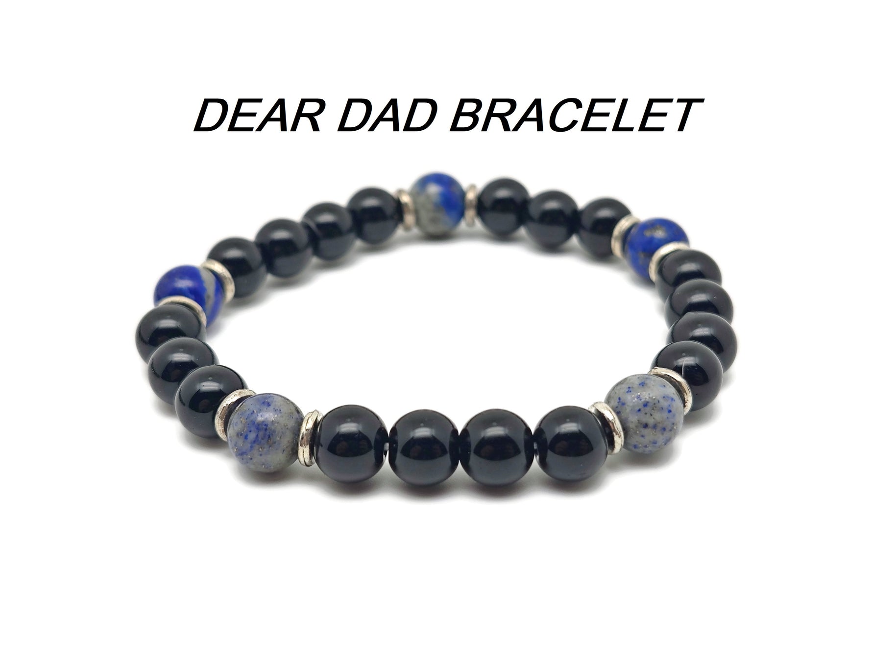 Handmade intention bracelet with colorful crystals on stretchy cord, suitable for men and women by GemstoneGO.