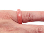 Genuine gemstone crystal ring with a silver band, suitable for jewelry making, from GemstoneGO's gemstone rings collection.