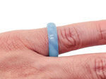 Genuine gemstone crystal ring from GemstoneGO, featuring a vibrant, polished gemstone set in a silver band for jewelry making.