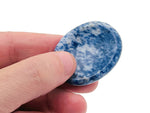 Crystal worry stone from GemstoneGO, 45x35mm soothing crystal for stress relief, with a smooth, polished surface and mixed gemstone colors.