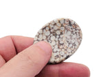 Crystal worry stone by GemstoneGO, soothing stress relief crystal in mixed colors, 45x35mm for calming stress and anxiety.