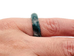 Genuine gemstone crystal ring from GemstoneGO, showcasing a sparkling gemstone set in a silver band, ideal for jewelry making supplies.