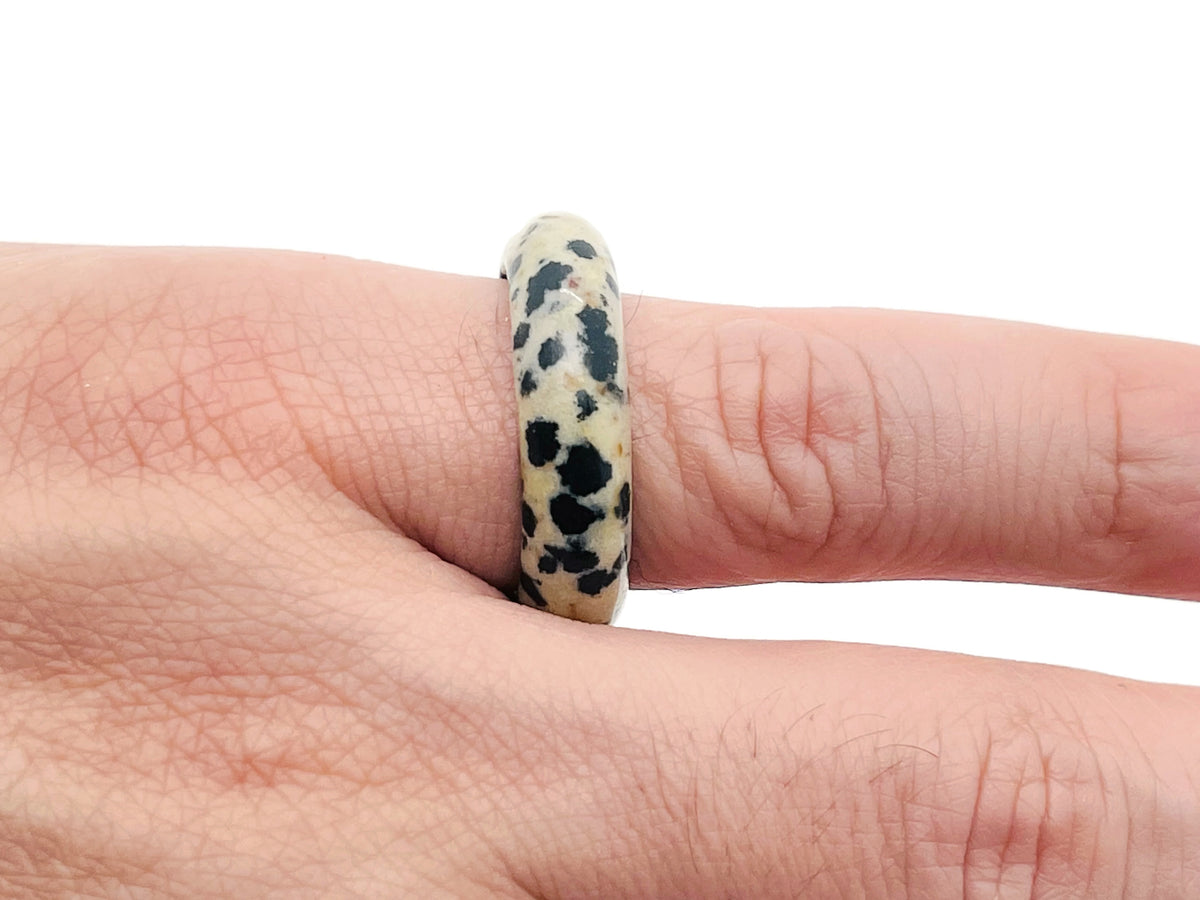 Genuine gemstone crystal ring from GemstoneGO, featuring vibrant, polished gemstone set in silver for jewelry making supplies.