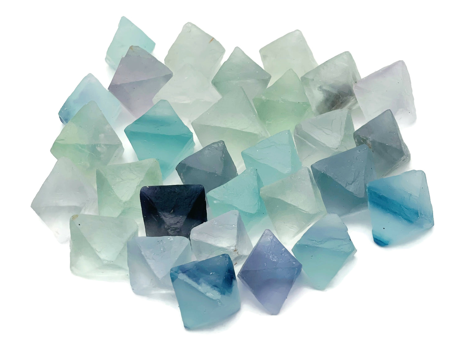 Rainbow Fluorite Octahedron - Tumbled Stone - TU1009