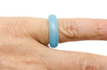 Genuine gemstone crystal ring from GemstoneGO, showcasing a sparkling gemstone set in a silver band, ideal for jewelry making supplies.