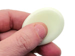 Handheld crystal worry stone from GemstoneGO, 45x35mm soothing stress relief crystal with mixed gemstone colors.