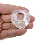 GemstoneGO Love Crystal Heart, 40mm, in mixed colors, featuring a polished heart-shaped gemstone with a smooth surface.
