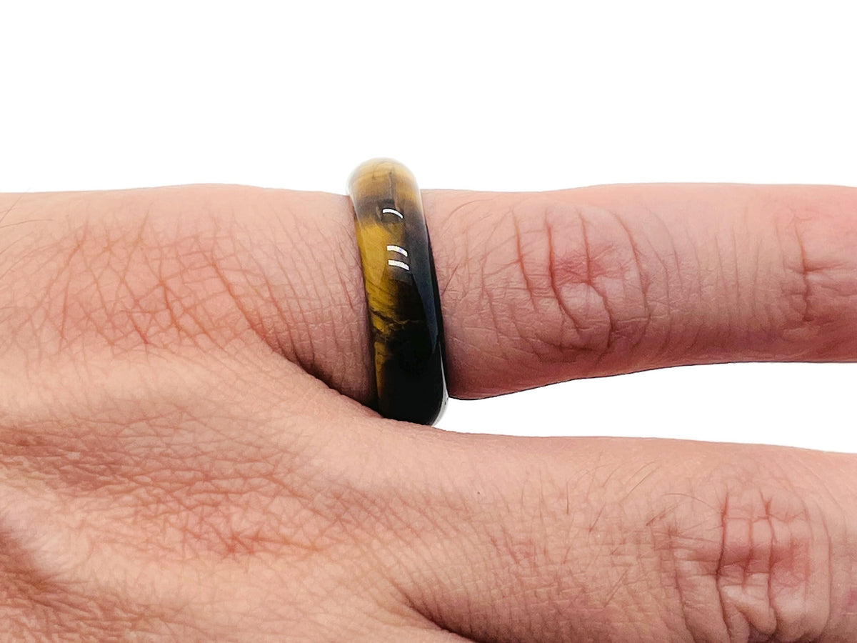 Genuine gemstone crystal ring from GemstoneGO with colorful gemstone accents, perfect for jewelry making supplies.