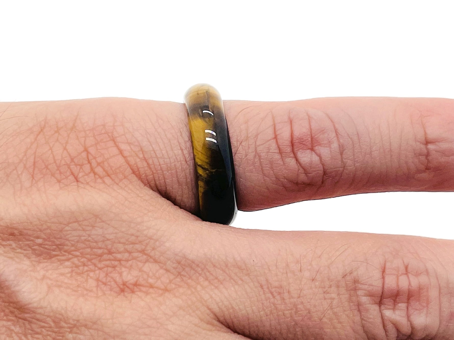 Genuine gemstone crystal ring from GemstoneGO with colorful gemstone accents, perfect for jewelry making supplies.
