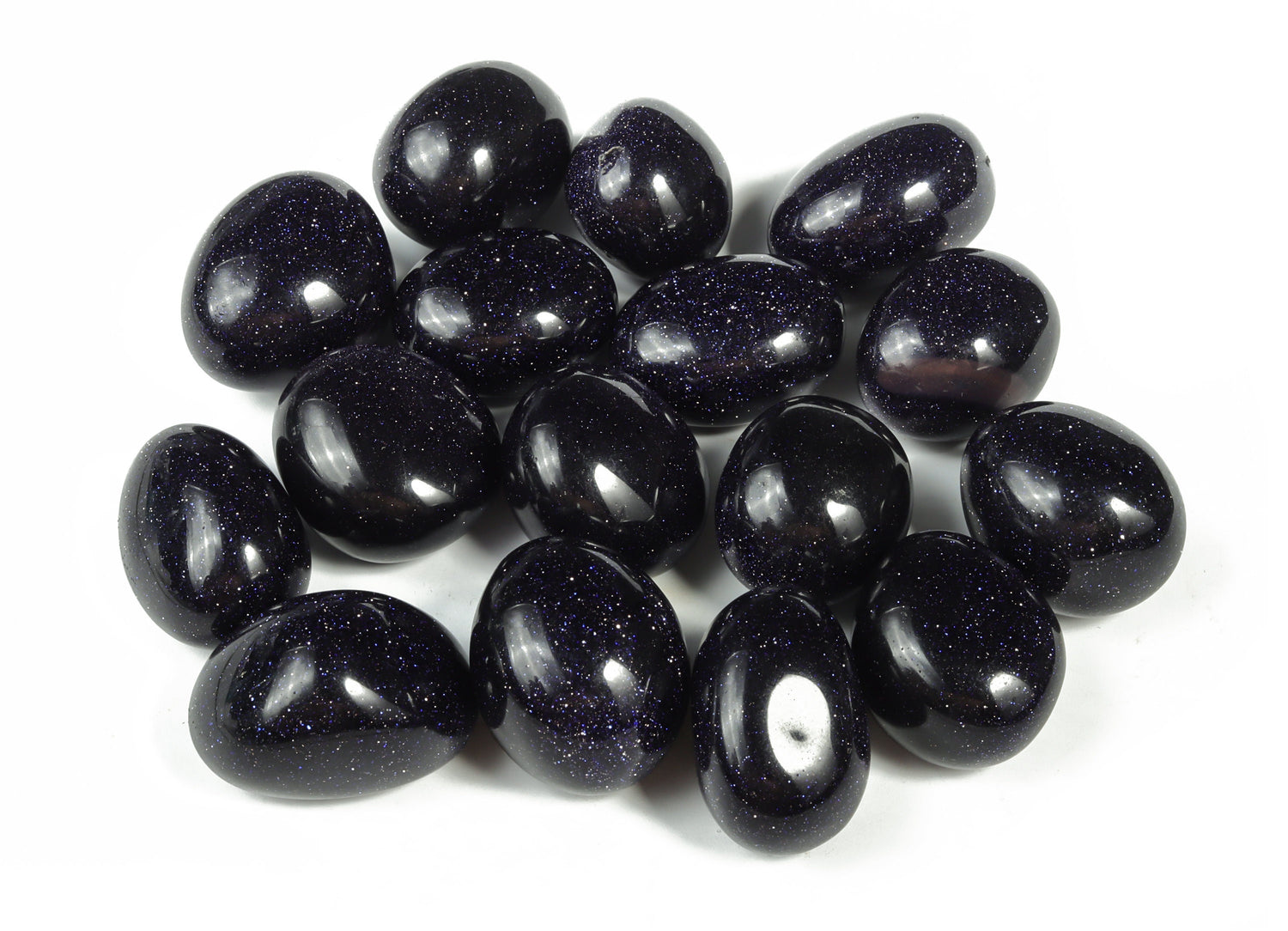 Piedra de oro azul rodada - TU1052