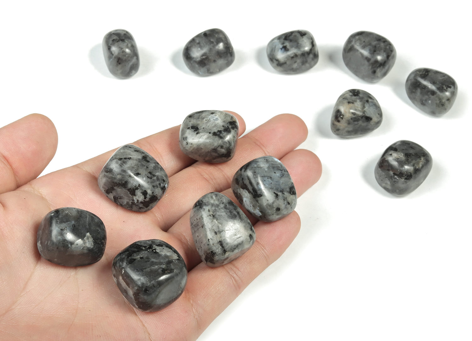 Larvikite Tumbled Stone - TU1089