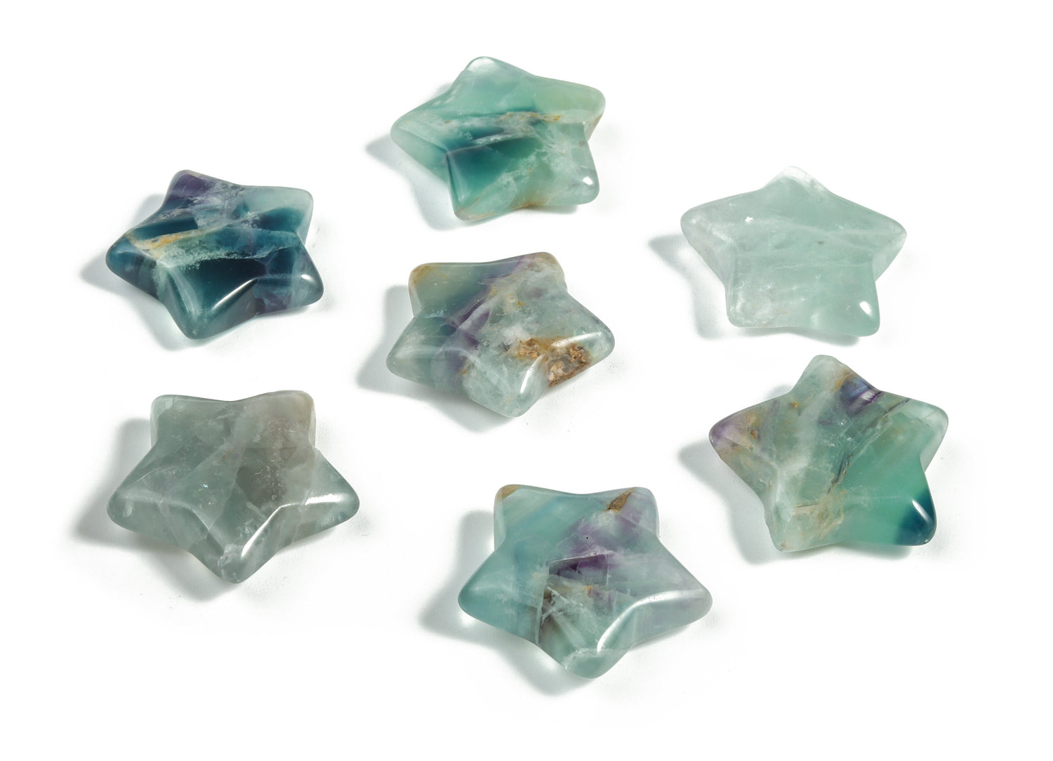 Fluorite Star Gemstone - 30mm - ST1028