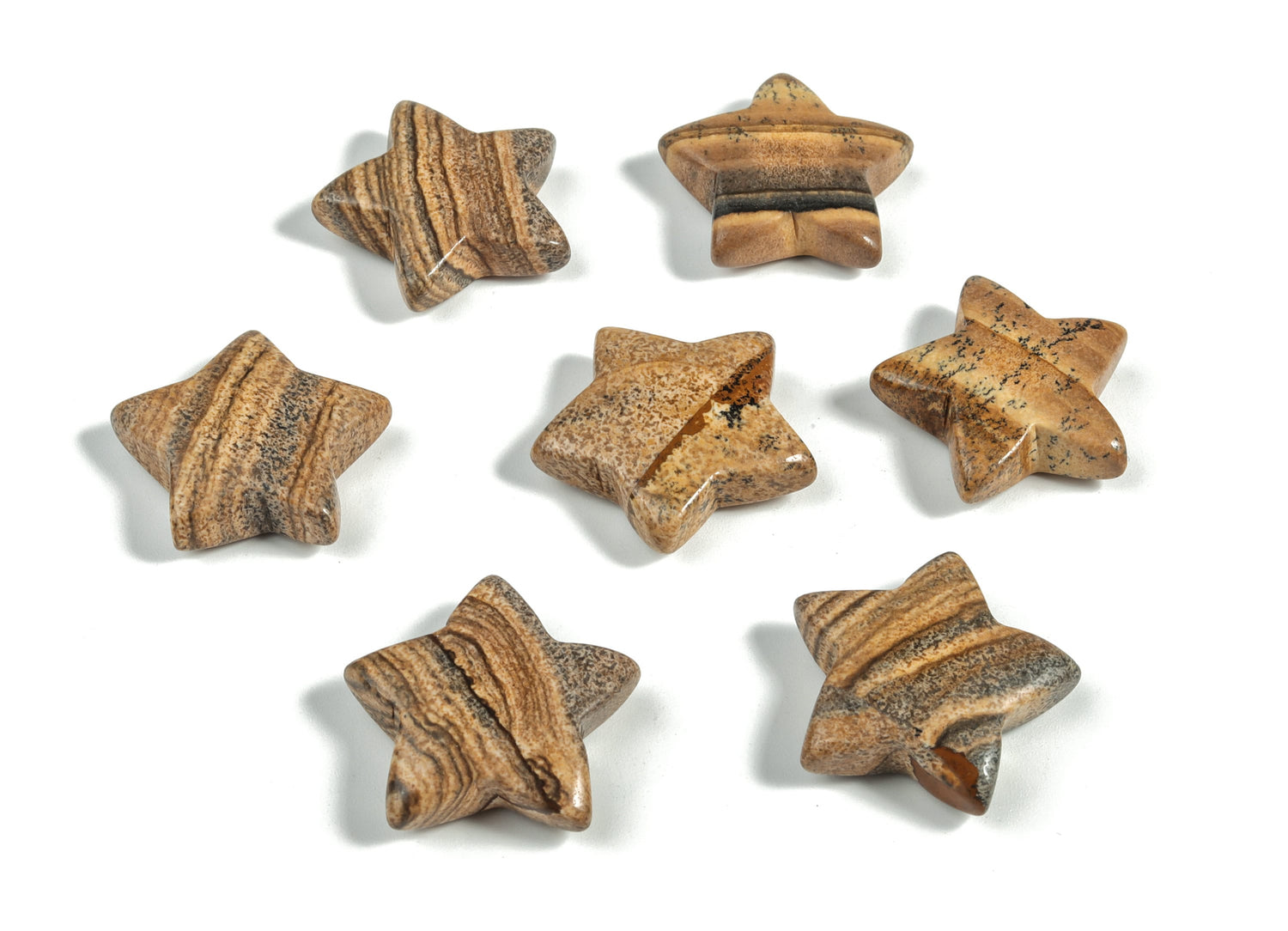 Picture Jasper Star Gemstone - 30mm - ST1029