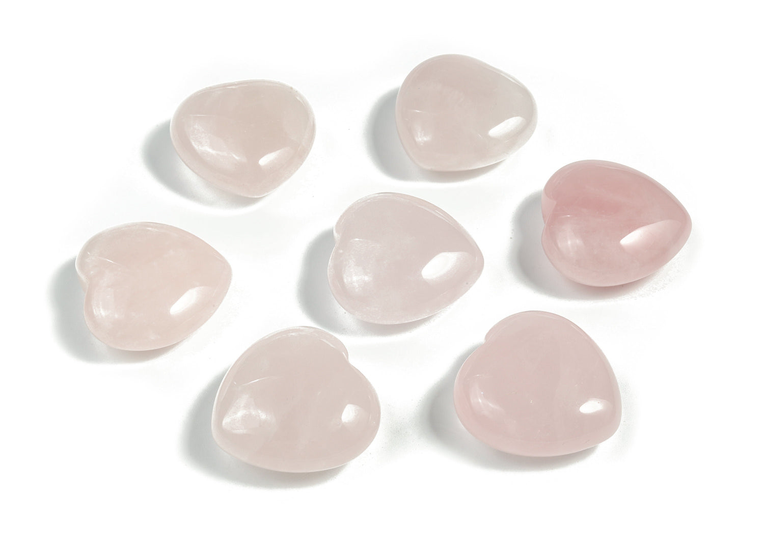 Rose Quartz Heart Gemstone - 30mm - HE1160