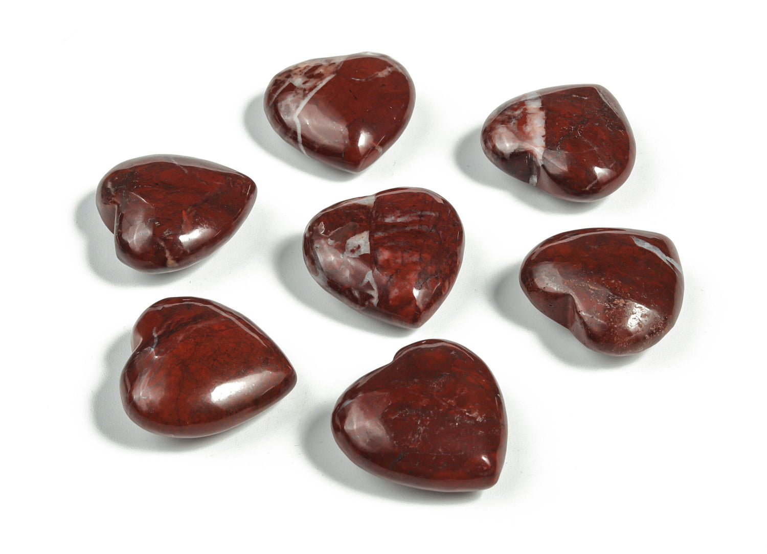 Red Jasper Jasper Heart Gemstone - 25mm - HE1110