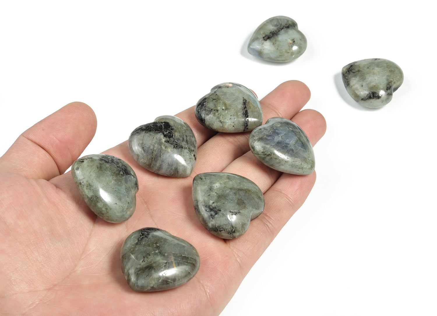 Labradorite Heart Gemstone - 30mm - HE1168