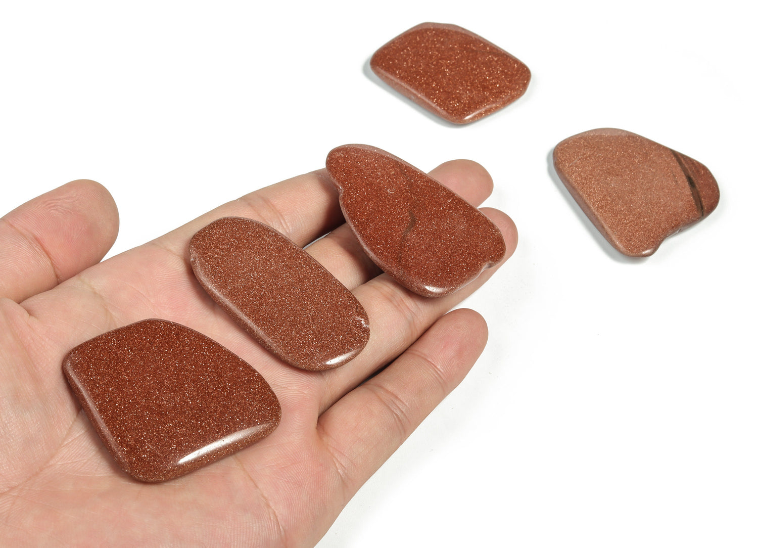 Goldstone Flat Gemstone - Slab Crystal - FL1003