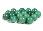 20mm Aventurine gemstone sphere, crystal ball with vibrant green color, natural stone polished for decorative or spiritual use.