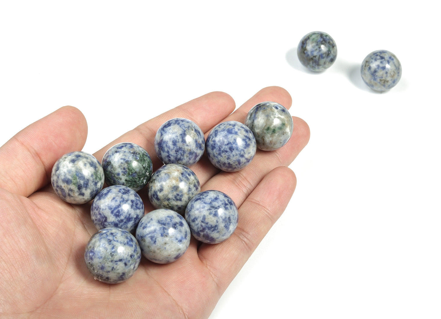 Esfera de jaspe moteado azul - Bola de cristal - 20 mm - SP1029