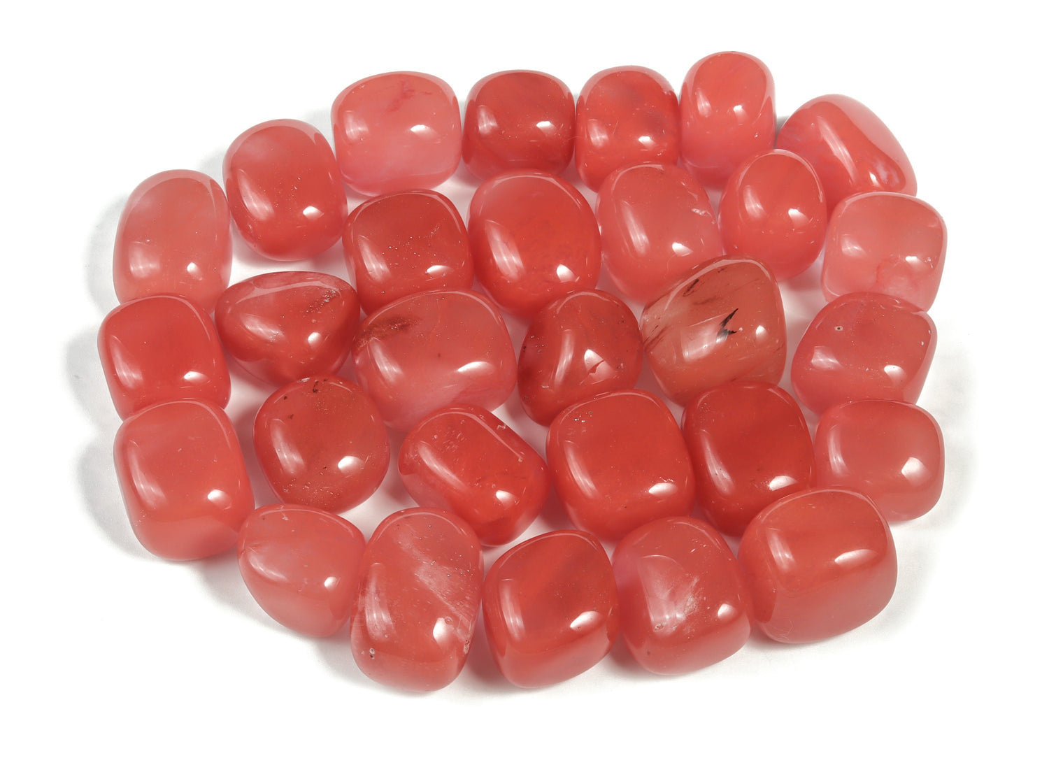 Pierre roulée en quartz cerise - TU1093