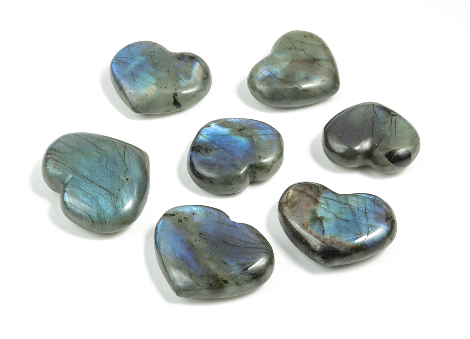Cœur en cristal de labradorite - Cœurs en pierre de labradorite - Cœur en labradorite - Cœur en cristal de labradorite naturelle - HE1261