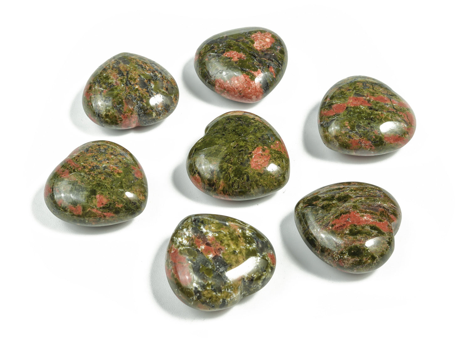 Corazón de unakita - 30mm - HE1161