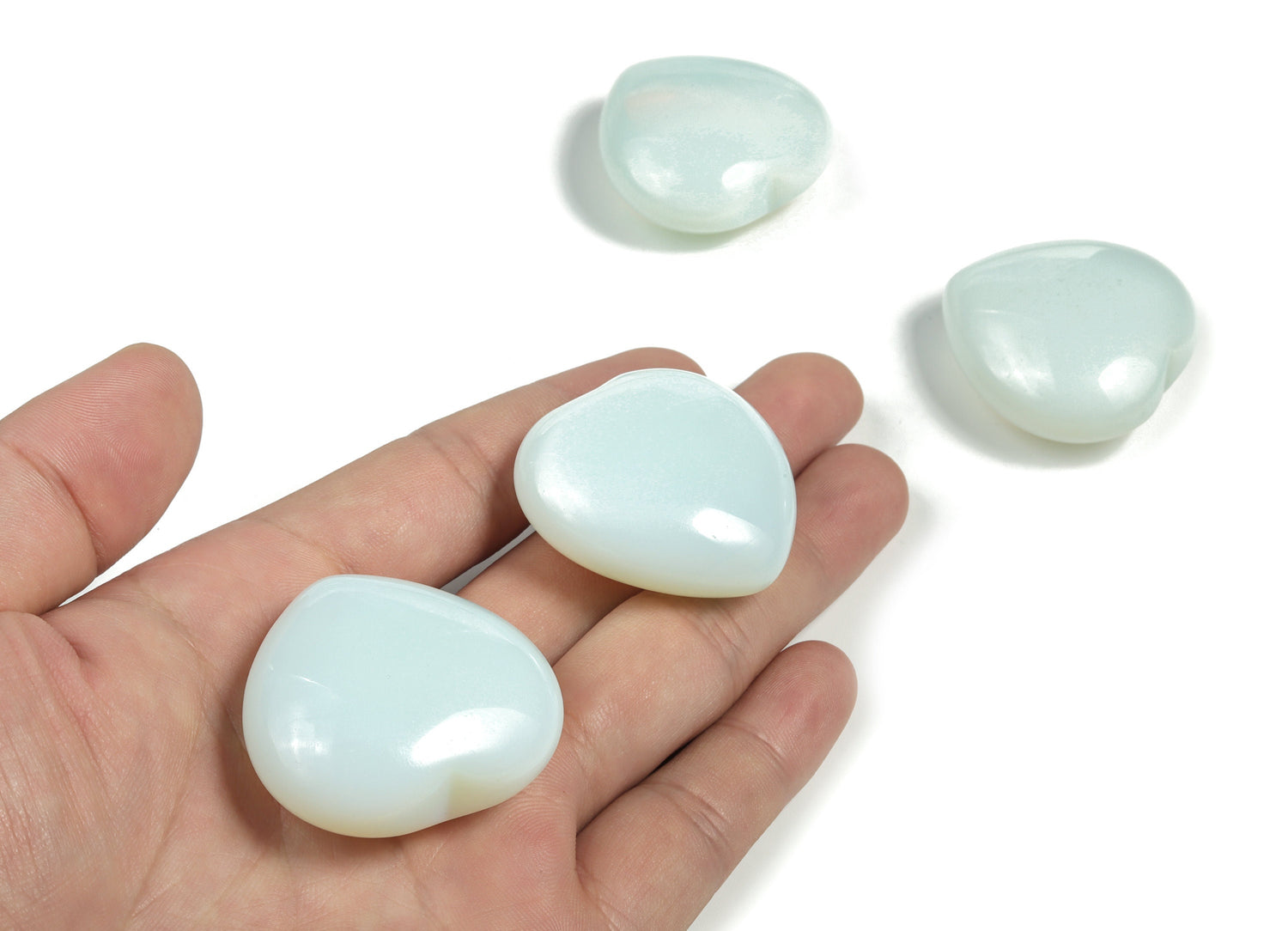 Opalite Heart Gemstone - 40mm - HE1233