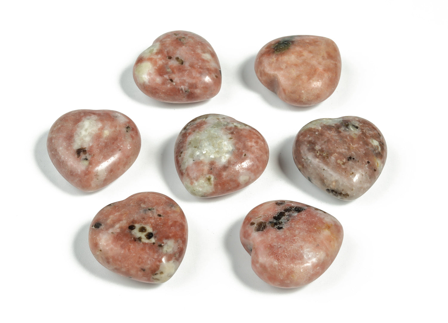 Sunstone Heart Gemstone - 30mm - HE1167
