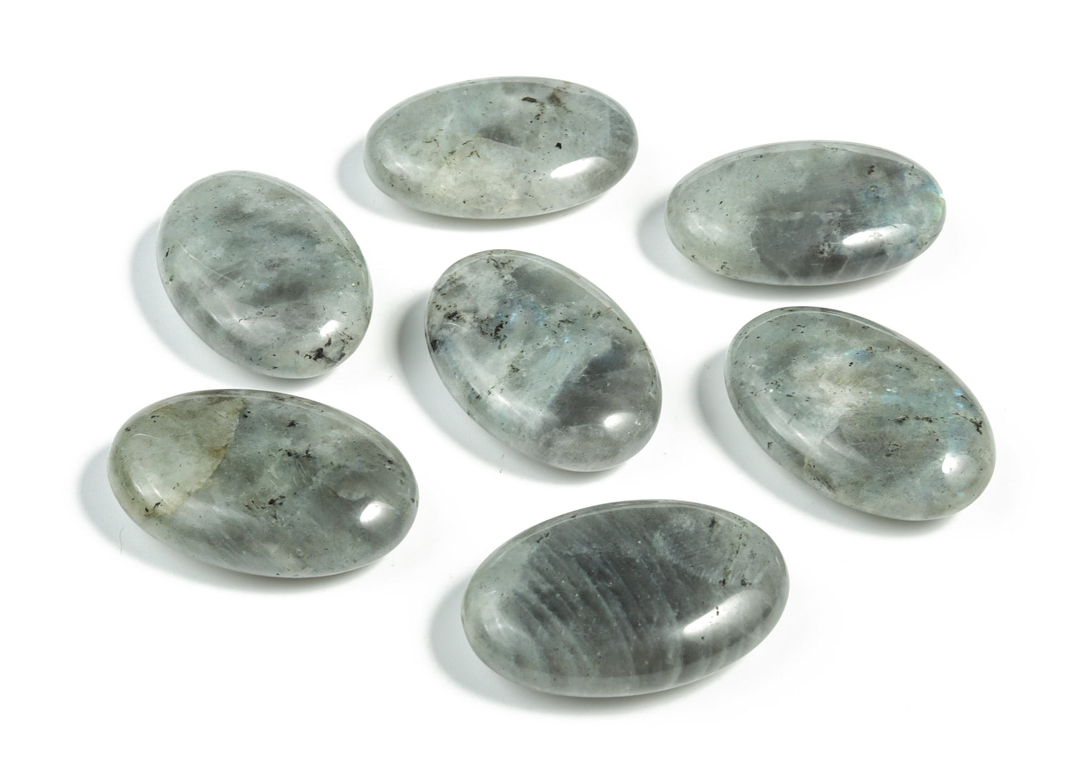 Labradorite Palm Gemstone - Spa Stone - 45x35mm -PA1011