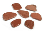 Goldstone flat gemstone slab from GemstoneGO, showcasing a smooth, polished crystal surface with a rich, sparkling golden hue.
