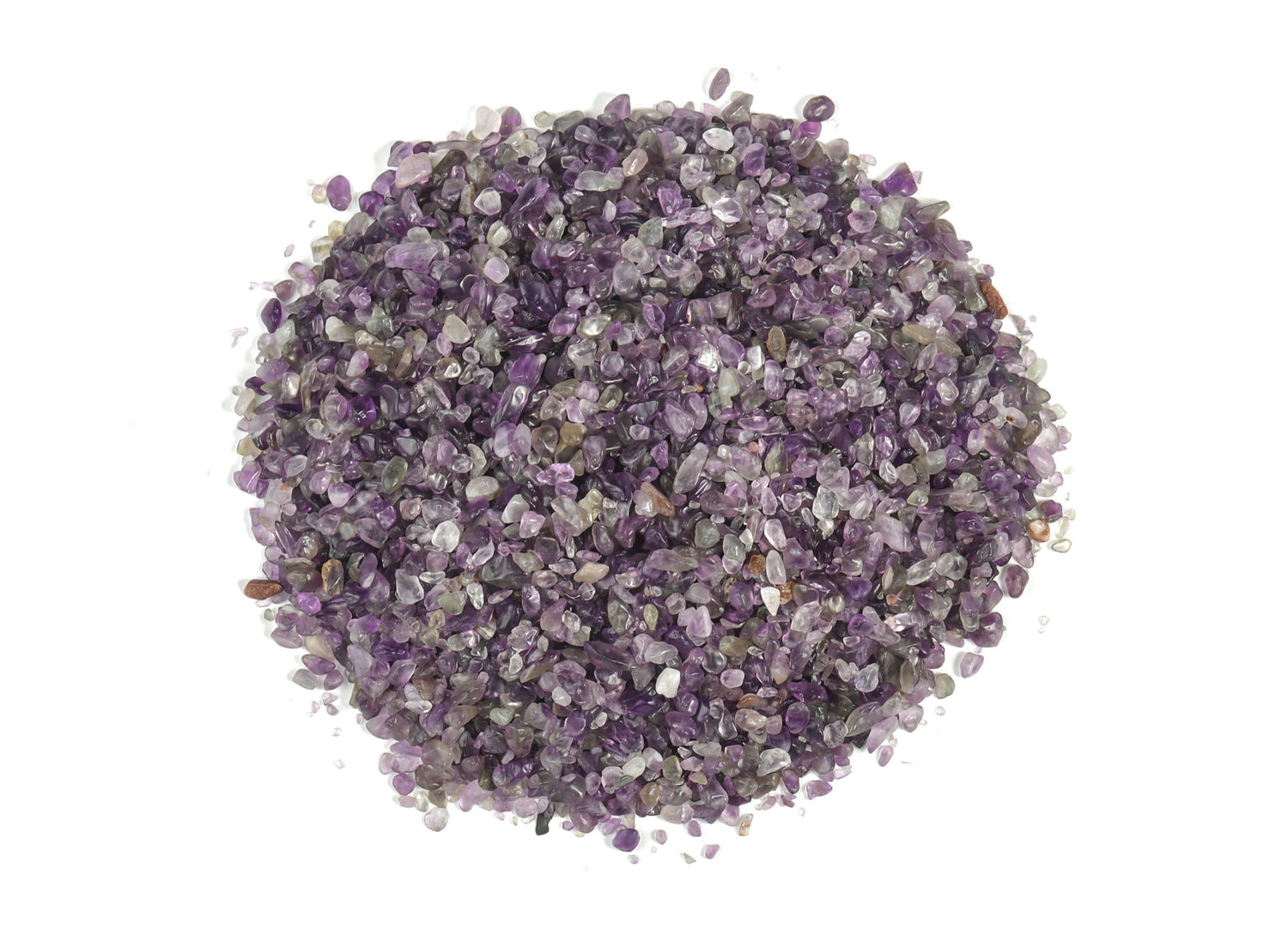 Amethyst Crystal Chips - Semi Tumbled Stone - Bulk - 2-6mm - CP1008