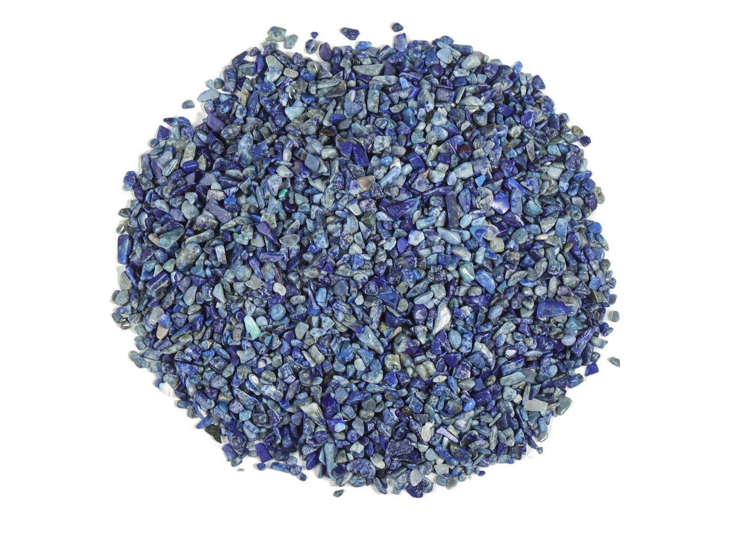 Éclats de lapis-lazuli ?€? Éclats de lapis-lazuli non percés ?€? Lapis-lazuli naturel en vrac ?€? Décoration intérieure 2-6 mm - CP1010