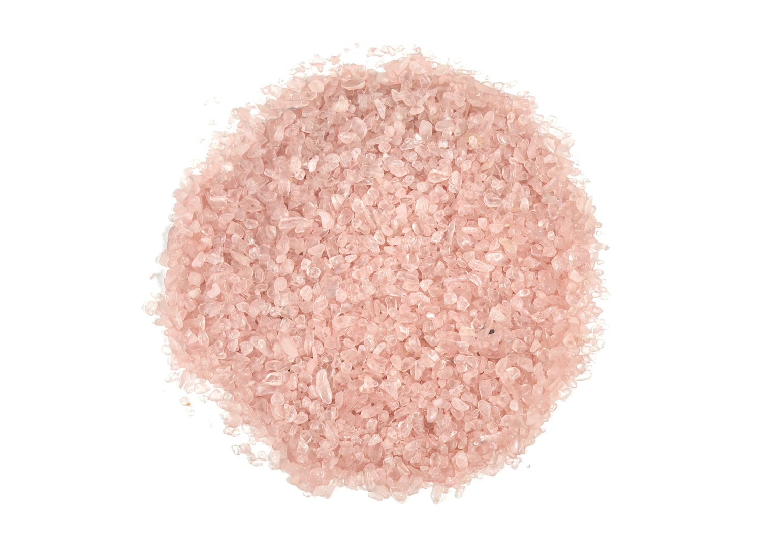 Fragmentos de cuarzo rosa - Piedra semipulida - A granel - 2-6 mm - CP1012