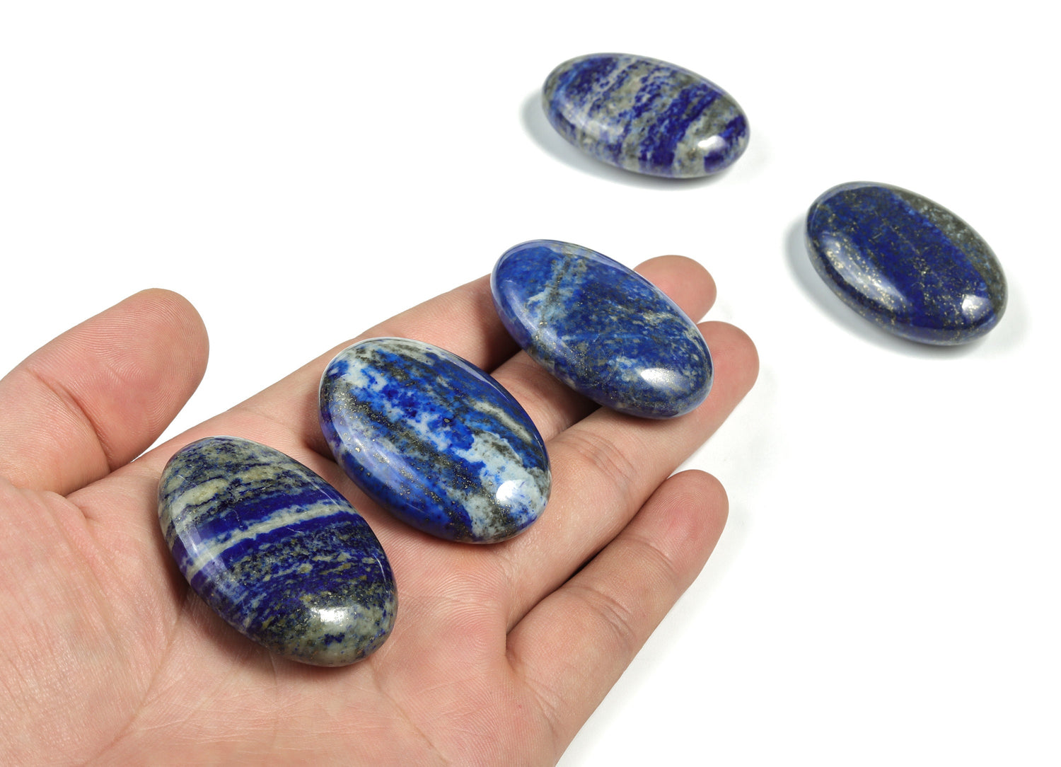 Pierre de palmier en lapis-lazuli - Pierre de palmier en cristal ?€? Cristal de guérison ?€? 45x35mm - PA1007