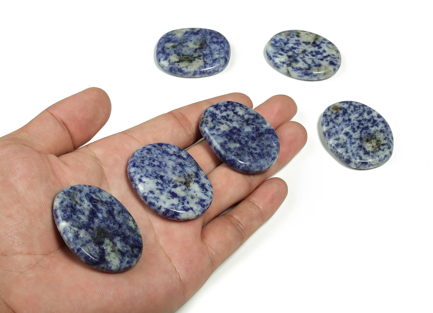 Blue Spot Jasper Flat Gemstone - Slab Crystal - FL1020
