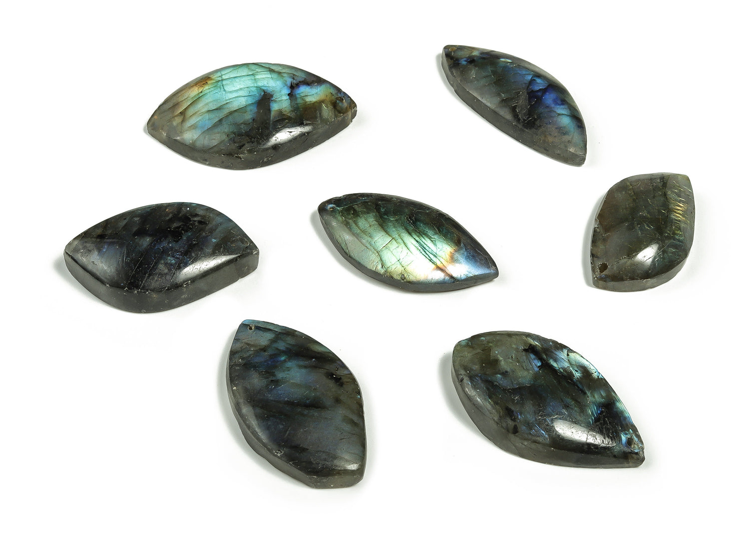 Labradorite Leaf Hole Gemstone - Jewelry Making - NC1002