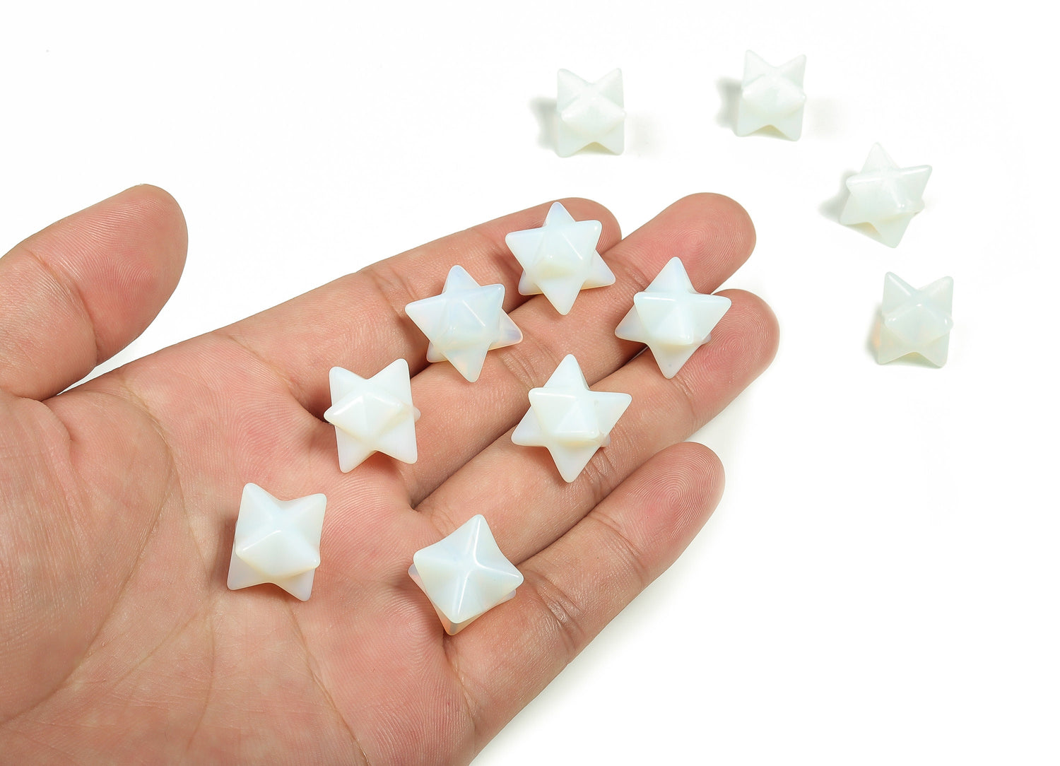 Opalite Merkaba Star Crystal - Reiki Healing - 13mm - ME1004